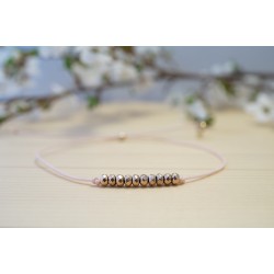 bracelets en hématite or rose