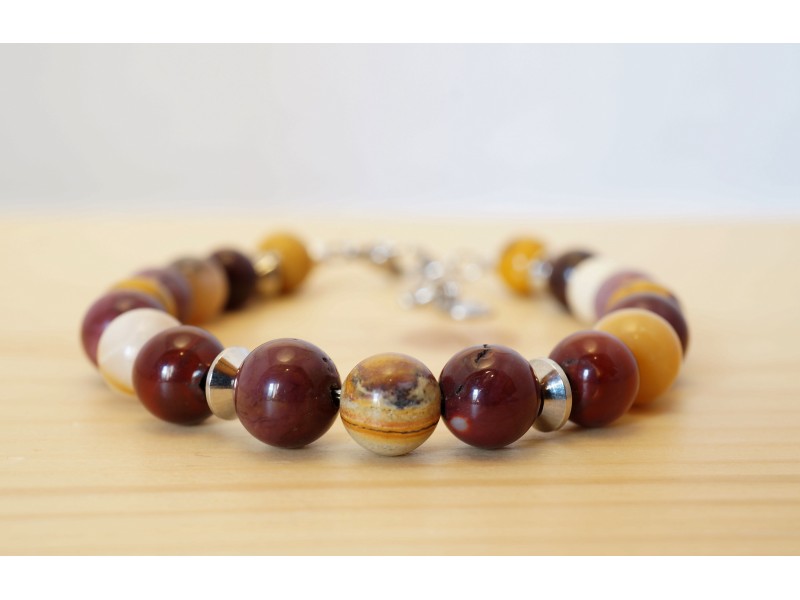 bijoux homme, bracelet en pierres jaspe mokaite bijoux homme, bracelet en pierres jaspe mokaite