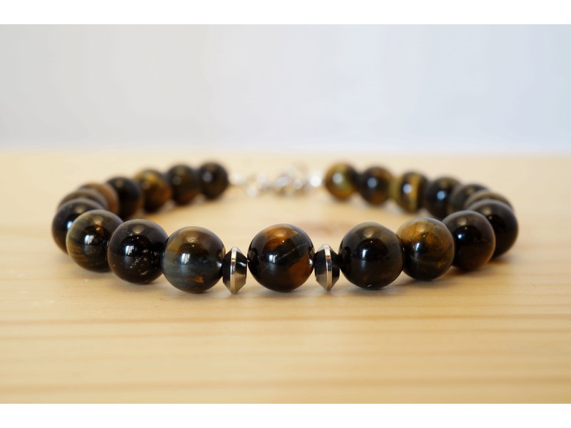 bijoux homme, oeil de tigre, litothérapie bijoux homme, oeil de tigre, litothérapie