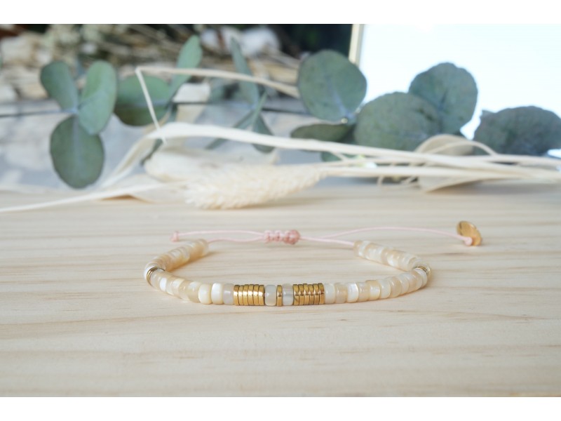 bijou femme, bracelet nace, hématite, beige nude, naturel bijou femme, bracelet nace, hématite, beige nude, naturel