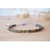 bracelet, pierres naturelles, turquoise africaine, vert foret, bijou femme, poignet, artisanat